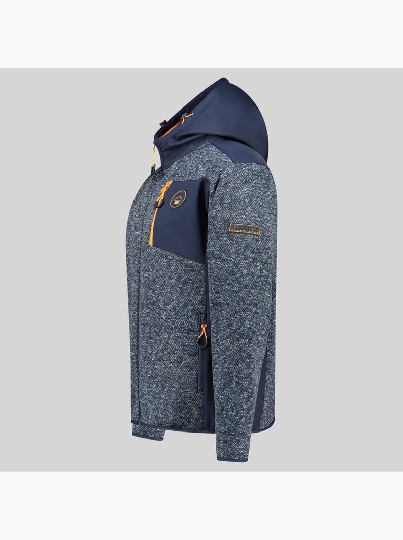 Giacca in pile con cappuccio tank – geographical norway Blu marino - Kiabi
