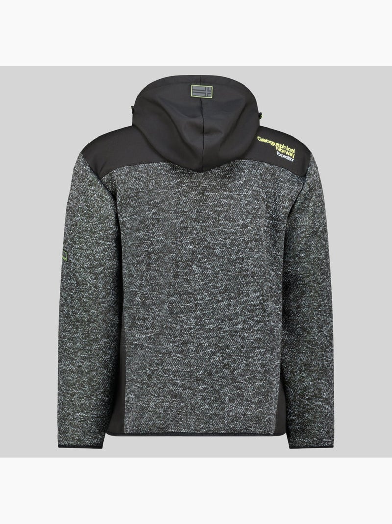 Giacca in pile con cappuccio tank – geographical norway Nero - Kiabi