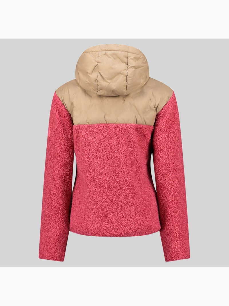 Giacca in pile con cappuccio techic fz – geographical norway Rosa fluo - Kiabi