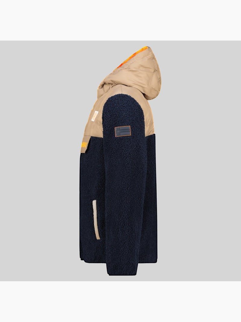 Giacca in pile con cappuccio teclass hz – geographical norway Blu marino - Kiabi