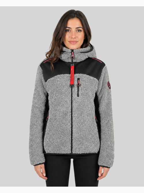 Giacca in pile con cappuccio telodia – geographical norway - Kiabi Giacca in pile con cappuccio telodia – geographical norway - Kiabi