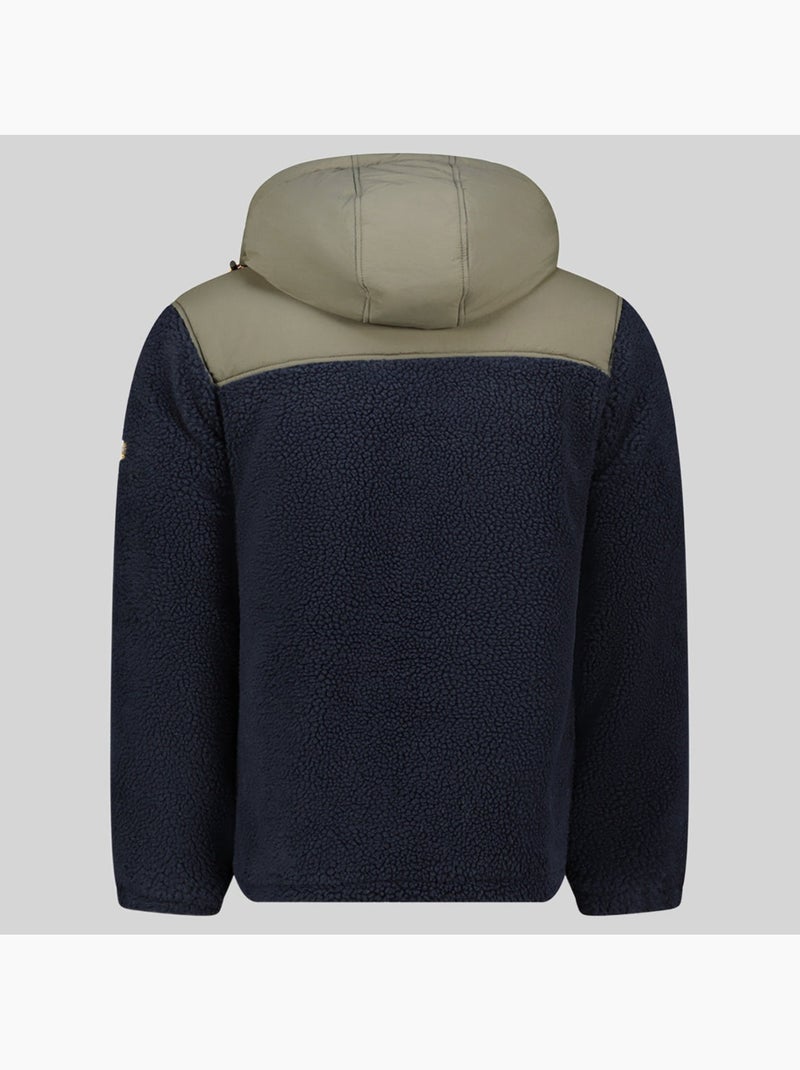 Giacca in pile con cappuccio terpa – geographical norway Blu marino - Kiabi