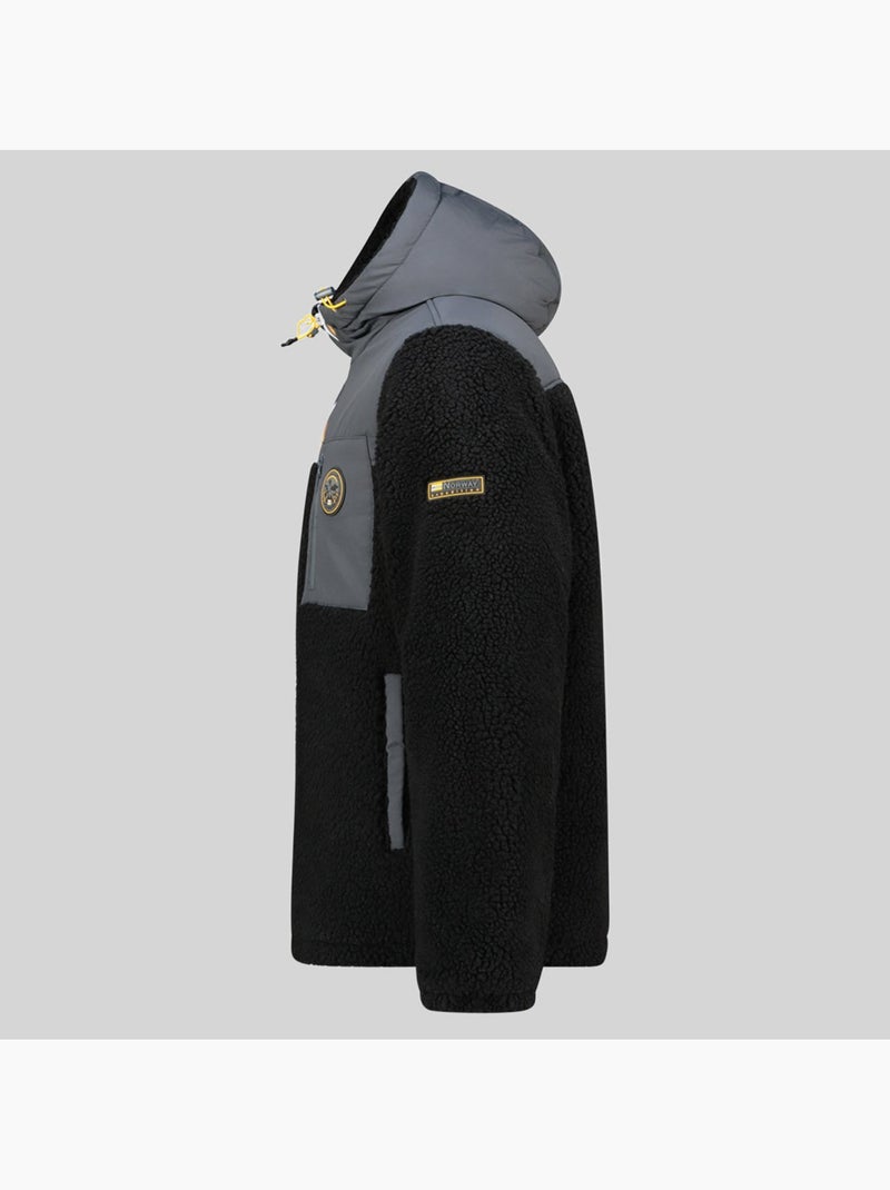 Giacca in pile con cappuccio terpa – geographical norway Nero - Kiabi