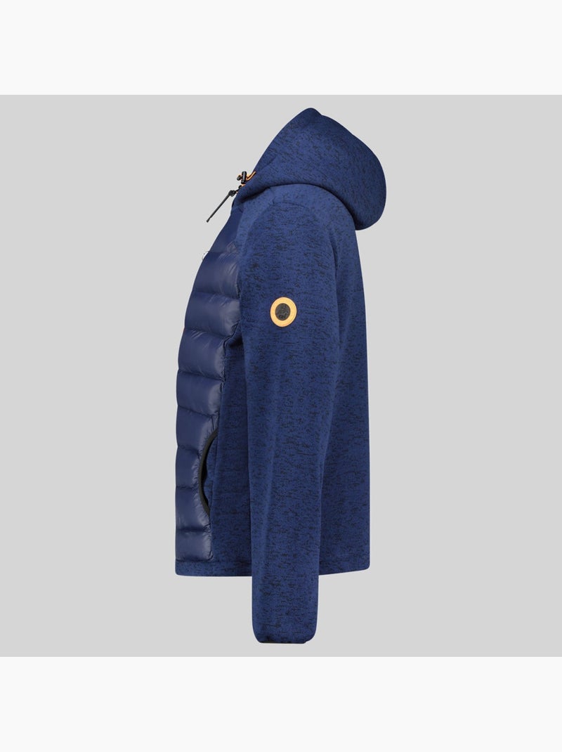 Giacca in pile con cappuccio theo – geographical norway Blu marino - Kiabi
