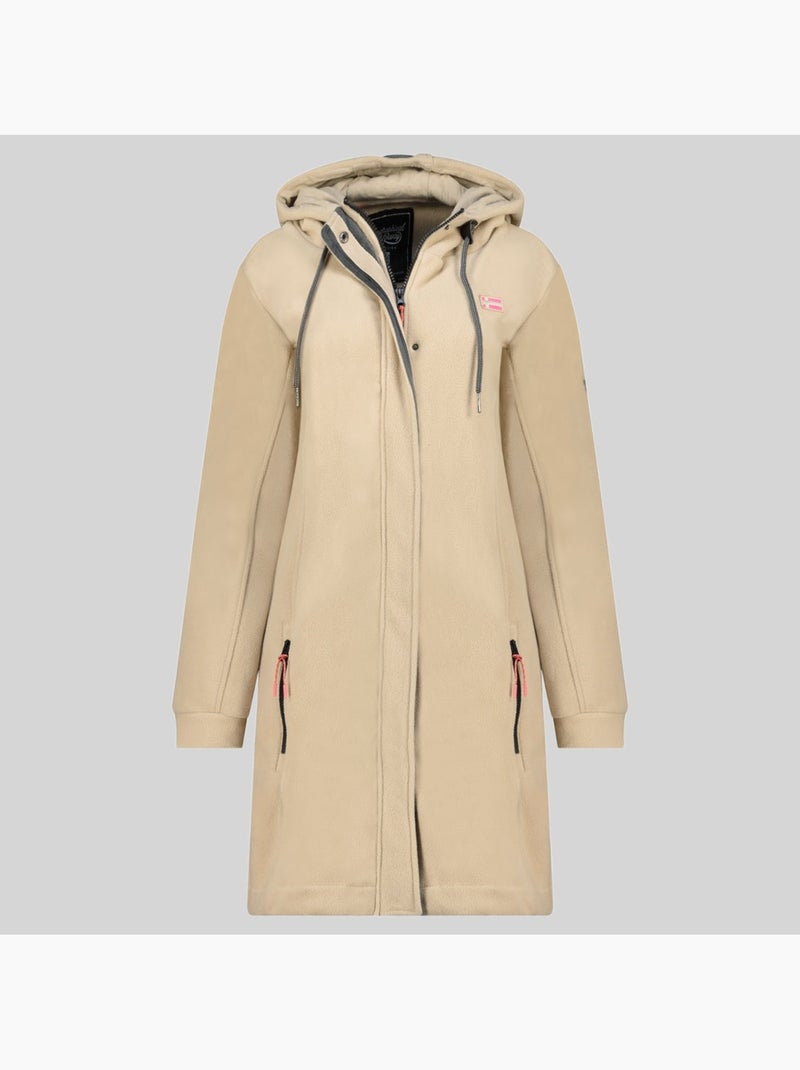 Giacca in pile con cappuccio timothe – geographical norway Beige - Kiabi