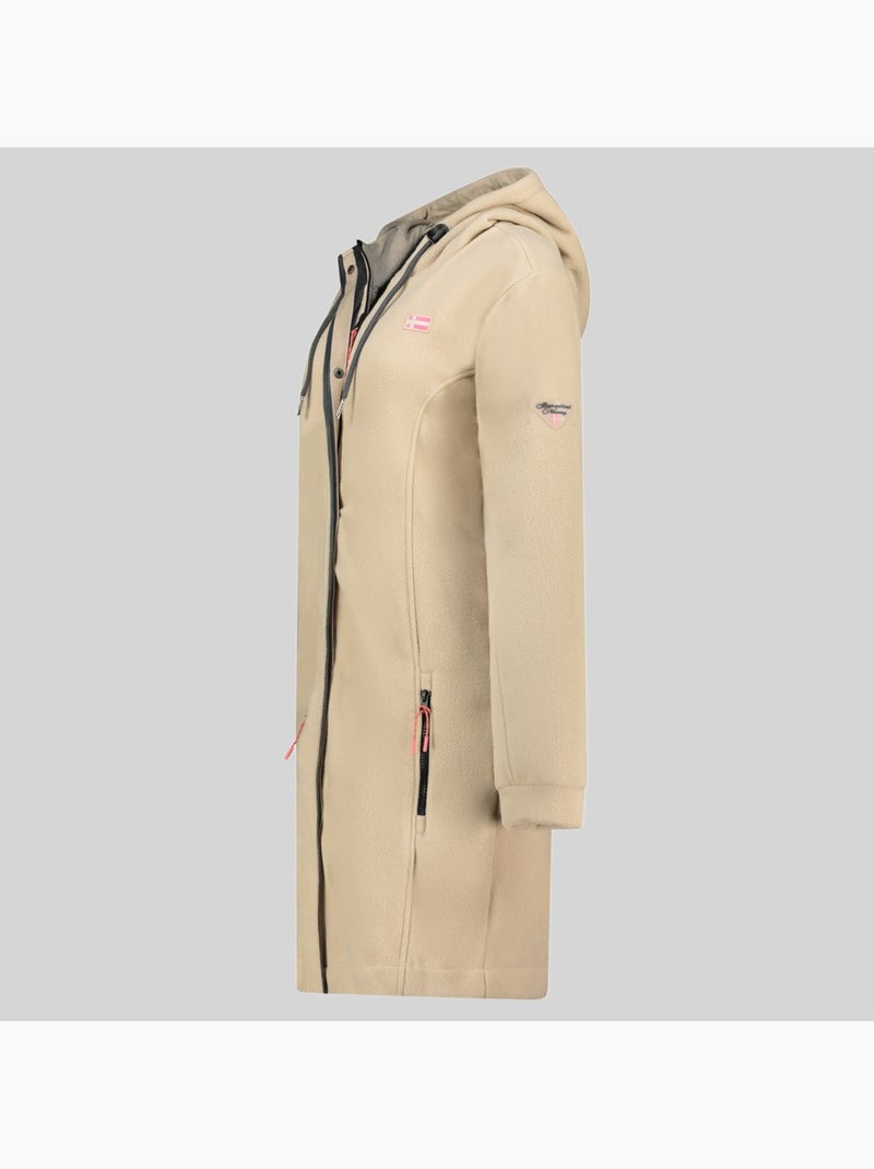 Giacca in pile con cappuccio timothe – geographical norway Beige - Kiabi
