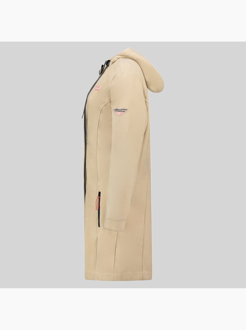 Giacca in pile con cappuccio timothe – geographical norway Beige - Kiabi
