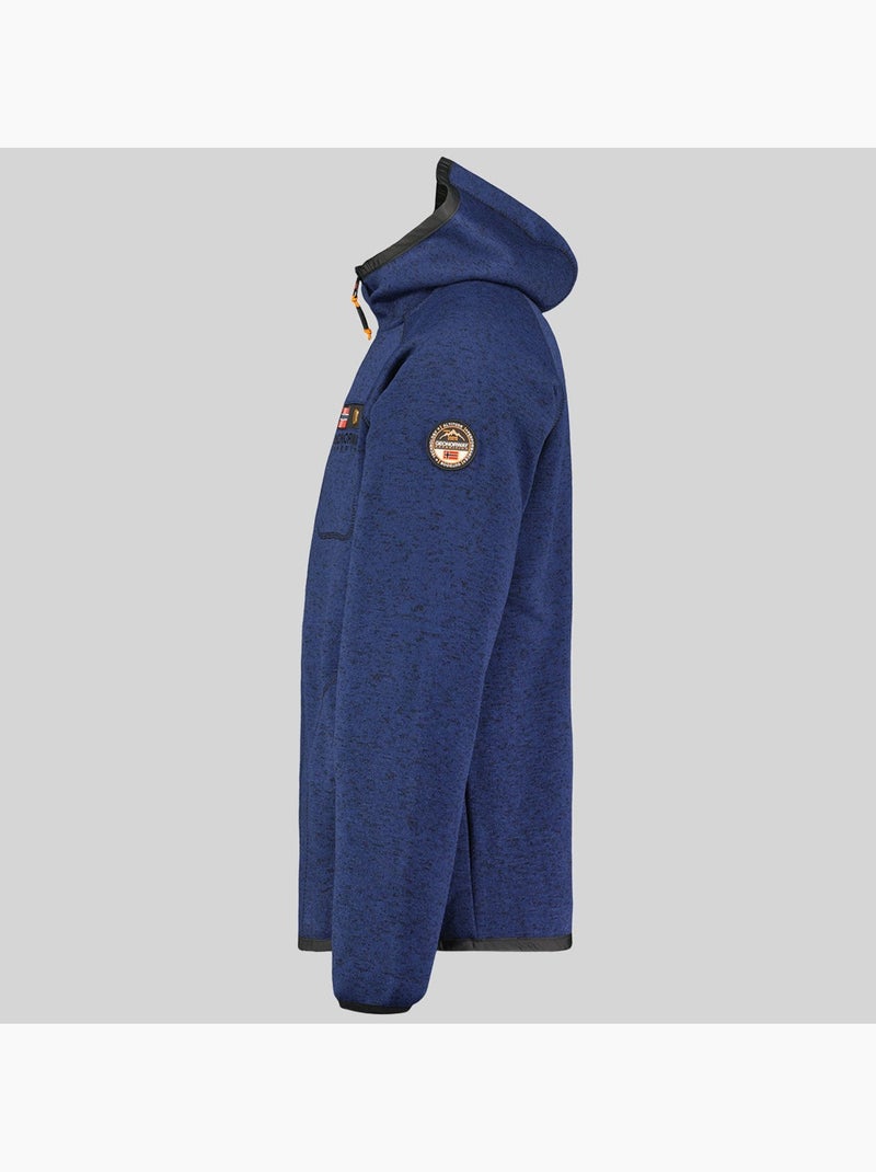 Giacca in pile con cappuccio tiparni – geographical norway Blu marino - Kiabi
