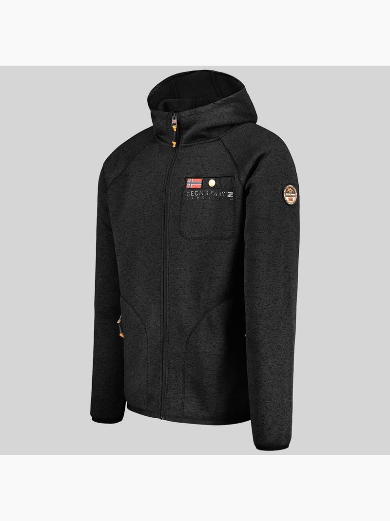 Giacca in pile con cappuccio tiparni – geographical norway Nero - Kiabi