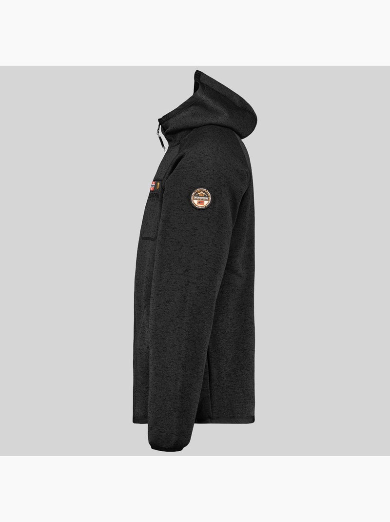 Giacca in pile con cappuccio tiparni – geographical norway Nero - Kiabi