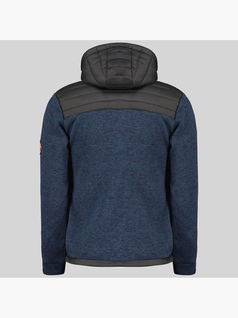 Giacca in pile con cappuccio toledo – geographical norway Blu marino - Kiabi