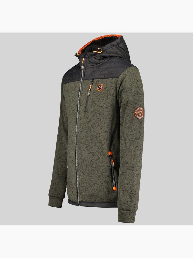 Giacca in pile con cappuccio toledo – geographical norway Grigio scuro - Kiabi