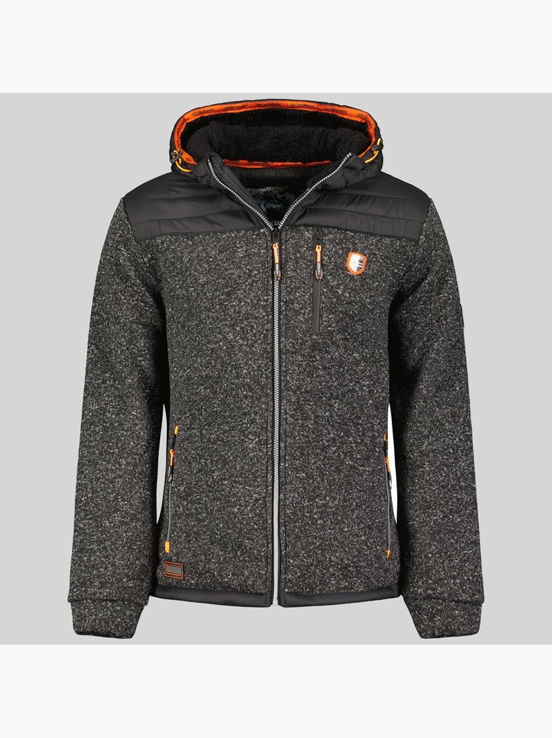 Giacca in pile con cappuccio toledo – geographical norway Nero - Kiabi