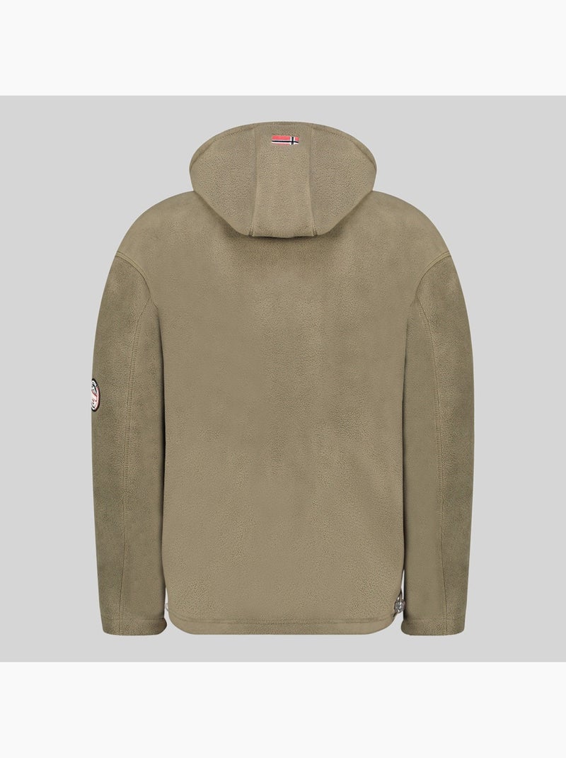 Giacca in pile con cappuccio torleon hood – geographical norway Cachi - Kiabi