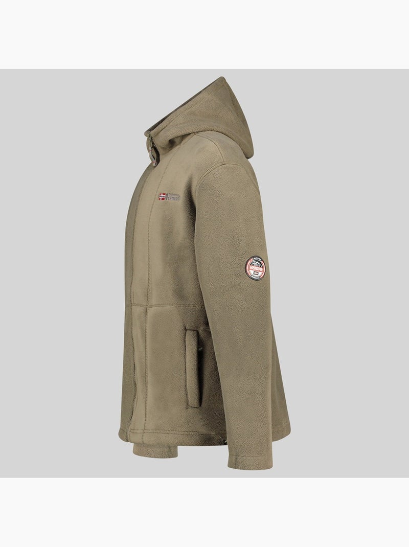 Giacca in pile con cappuccio torleon hood – geographical norway Cachi - Kiabi
