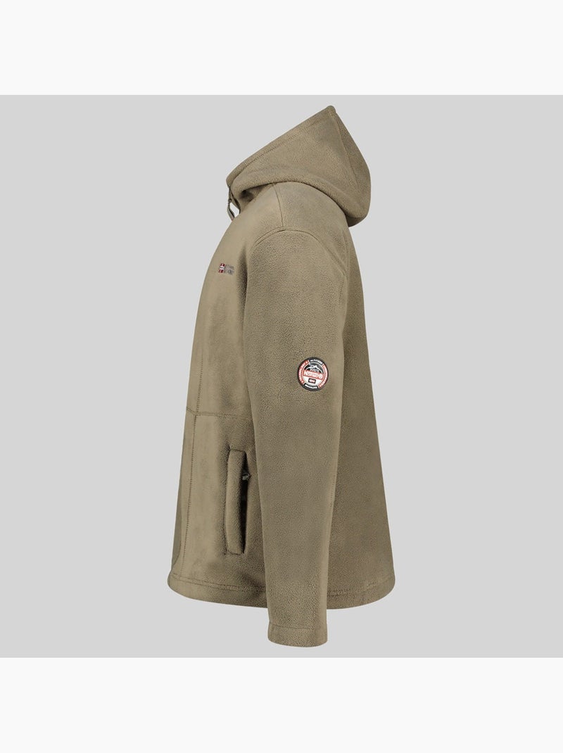 Giacca in pile con cappuccio torleon hood – geographical norway Cachi - Kiabi