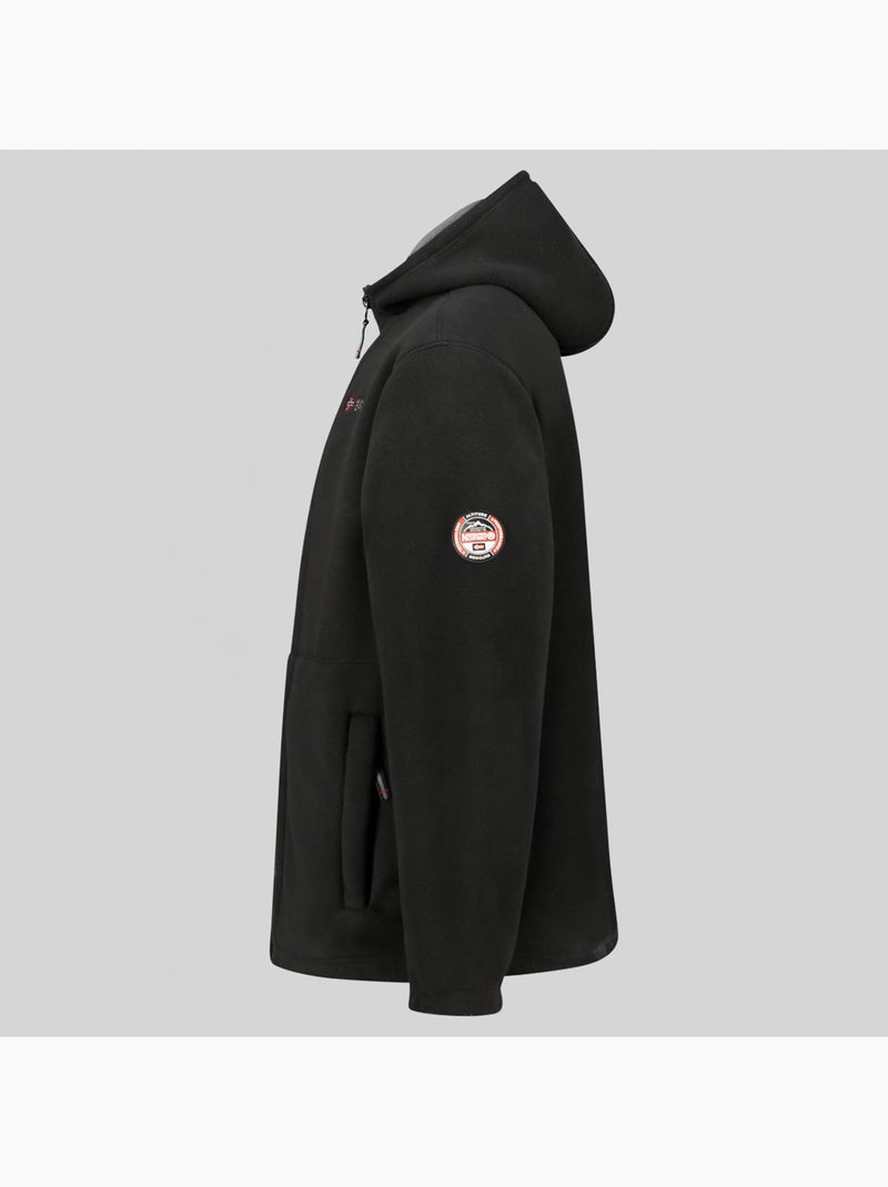 Giacca in pile con cappuccio torleon hood – geographical norway Nero - Kiabi