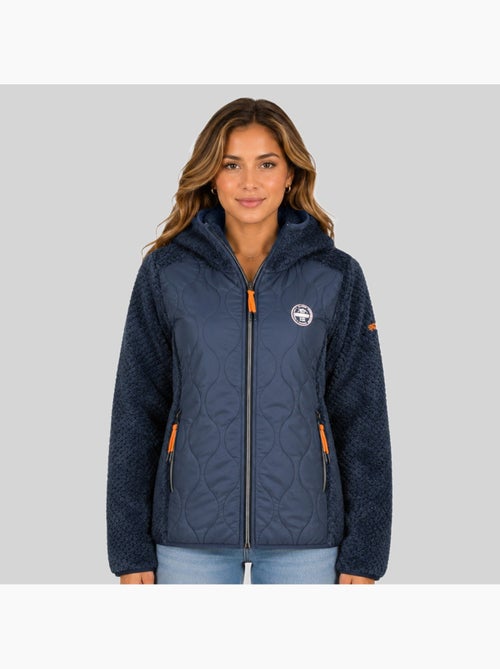 Giacca in pile con cappuccio torsade – geographical norway - Kiabi Giacca in pile con cappuccio torsade – geographical norway - Kiabi
