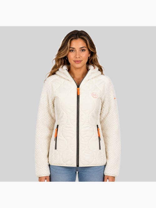 Giacca in pile con cappuccio torsade – geographical norway - Kiabi