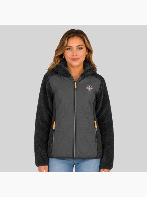 Giacca in pile con cappuccio torsade – geographical norway - Kiabi Giacca in pile con cappuccio torsade – geographical norway - Kiabi
