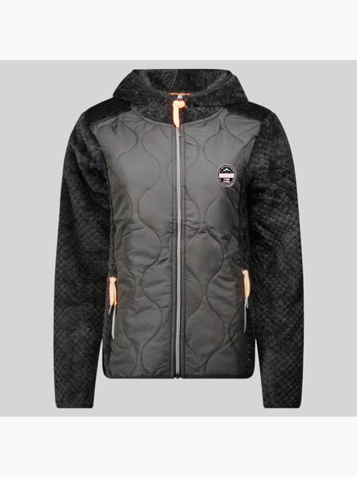 Giacca in pile con cappuccio torsade – geographical norway - Kiabi Giacca in pile con cappuccio torsade – geographical norway - Kiabi