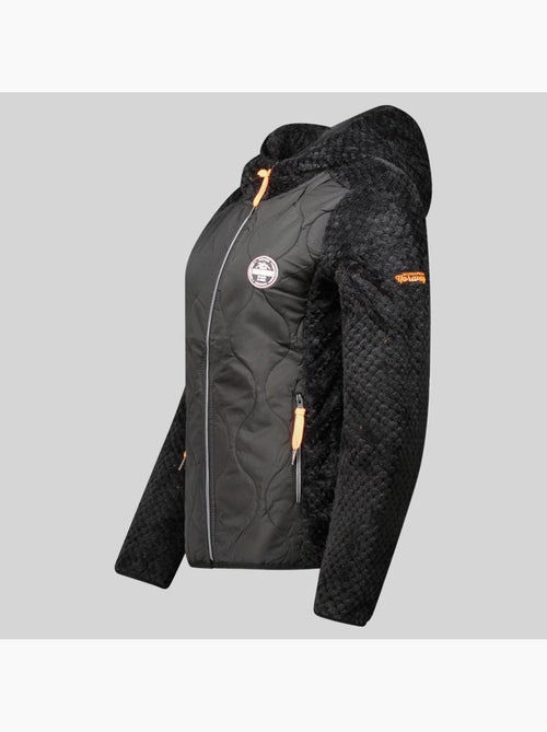 Giacca in pile con cappuccio torsade – geographical norway - Kiabi Giacca in pile con cappuccio torsade – geographical norway - Kiabi
