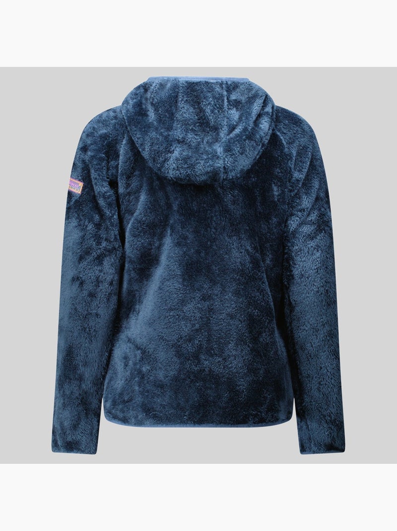 Giacca in pile con cappuccio toscana – geographical norway Blu marino - Kiabi