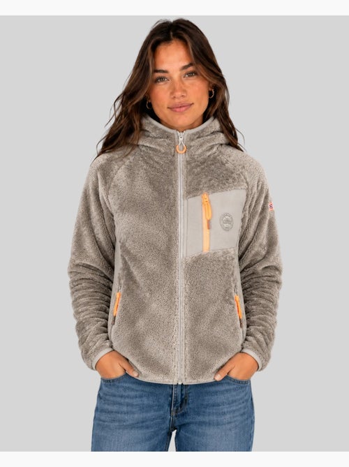 Giacca in pile con cappuccio toscana – geographical norway - Kiabi Giacca in pile con cappuccio toscana – geographical norway - Kiabi