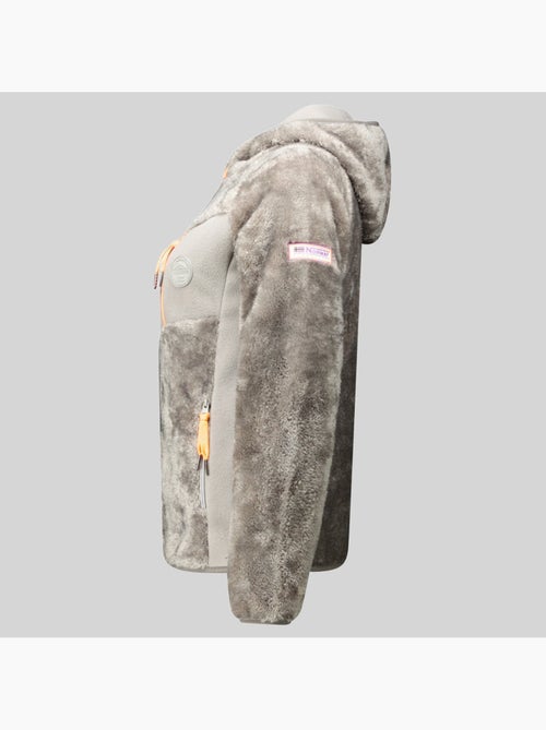 Giacca in pile con cappuccio toscana – geographical norway - Kiabi Giacca in pile con cappuccio toscana – geographical norway - Kiabi