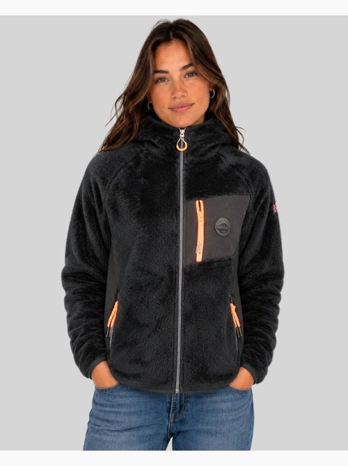 Giacca in pile con cappuccio toscana – geographical norway - Kiabi Giacca in pile con cappuccio toscana – geographical norway - Kiabi