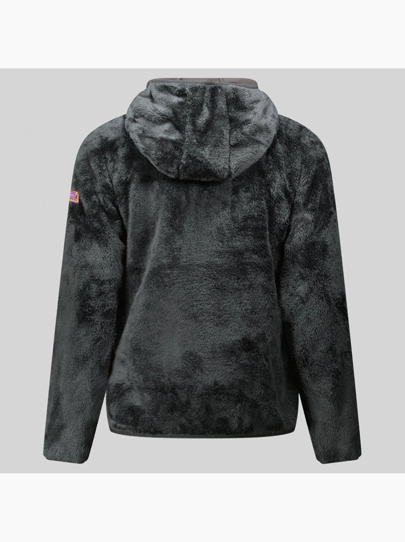 Giacca in pile con cappuccio toscana – geographical norway Nero - Kiabi