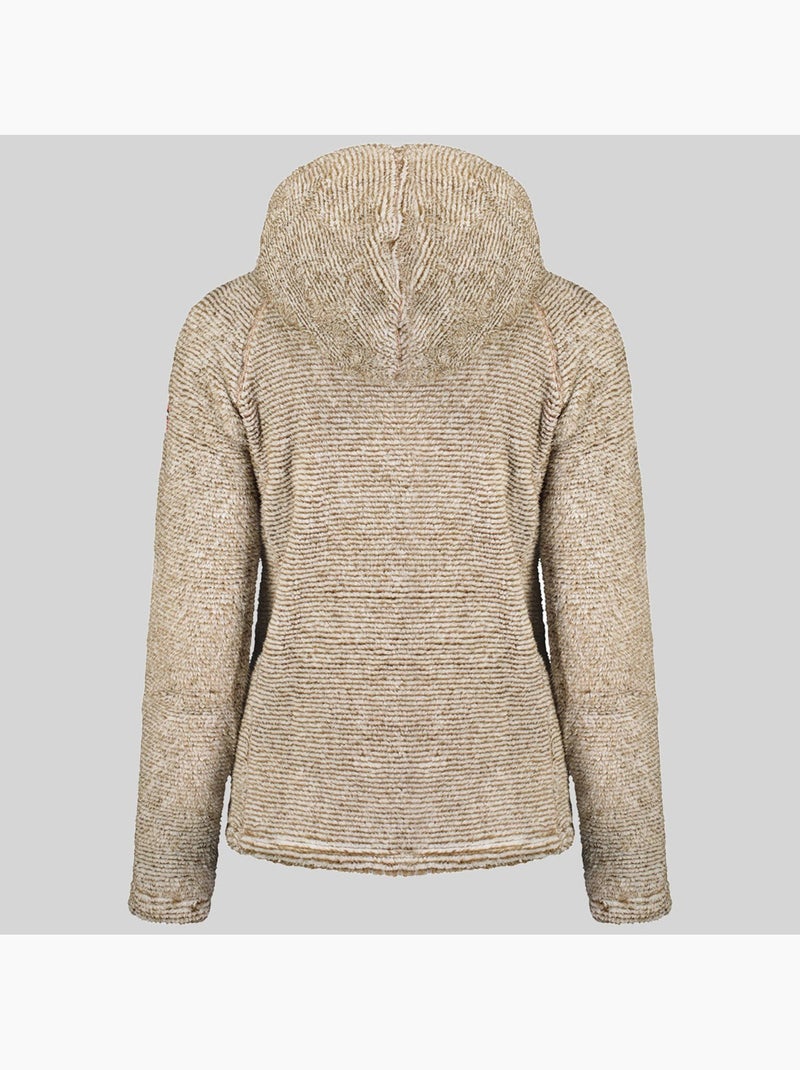 Giacca in pile con cappuccio trigo – geographical norway Tortora - Kiabi