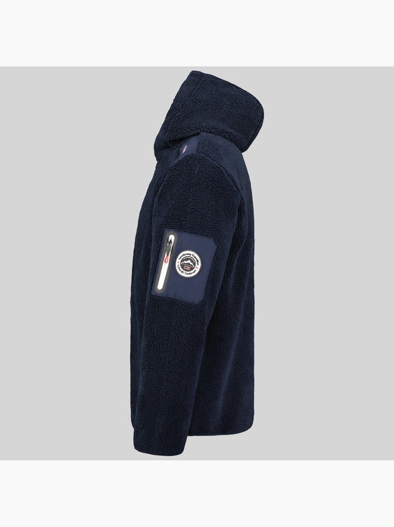 Giacca in pile con cappuccio tufour – geographical norway Blu marino - Kiabi