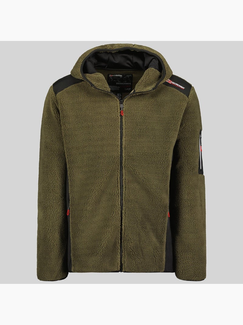 Giacca in pile con cappuccio tufour – geographical norway Cachi - Kiabi