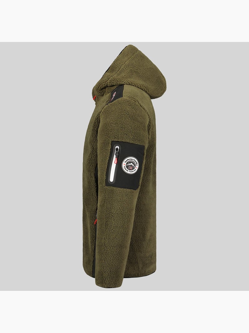 Giacca in pile con cappuccio tufour – geographical norway Cachi - Kiabi