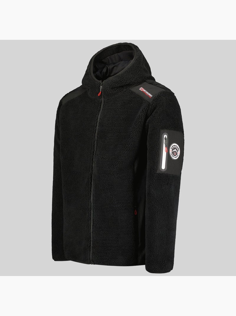 Giacca in pile con cappuccio tufour – geographical norway Nero - Kiabi
