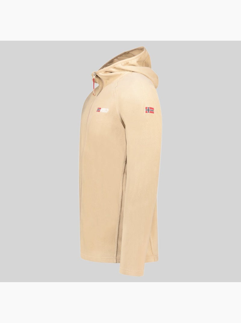 Giacca in pile con cappuccio tugood – geographical norway Beige - Kiabi