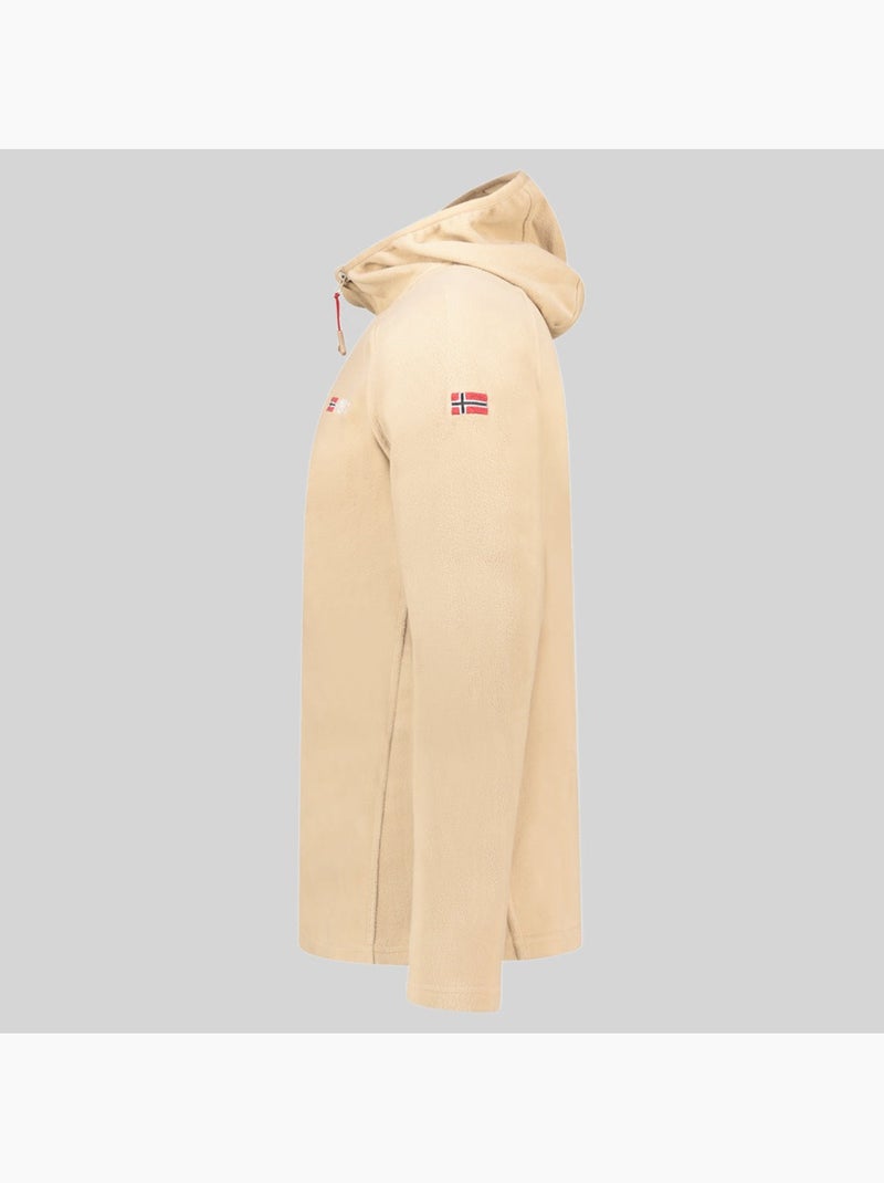 Giacca in pile con cappuccio tugood – geographical norway Beige - Kiabi