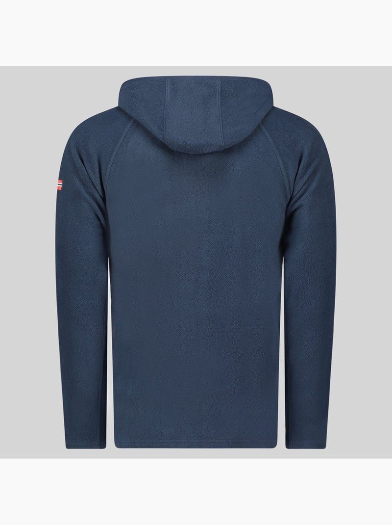 Giacca in pile con cappuccio tugood – geographical norway Blu marino - Kiabi