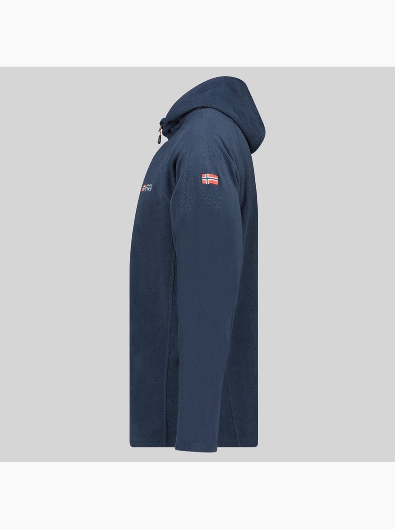 Giacca in pile con cappuccio tugood – geographical norway Blu marino - Kiabi