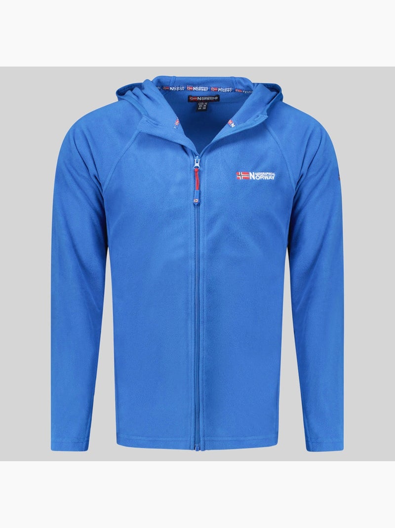 Giacca in pile con cappuccio tugood – geographical norway Blu reale - Kiabi