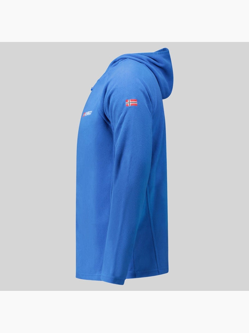 Giacca in pile con cappuccio tugood – geographical norway Blu reale - Kiabi