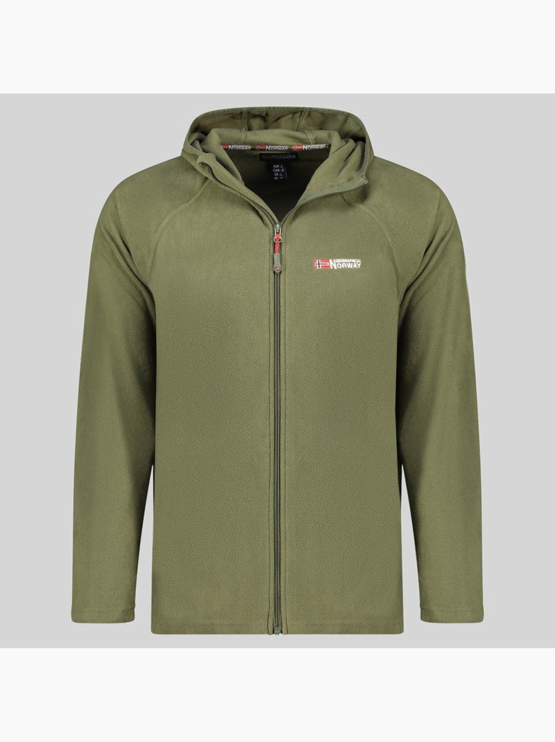 Giacca in pile con cappuccio tugood – geographical norway Cachi - Kiabi