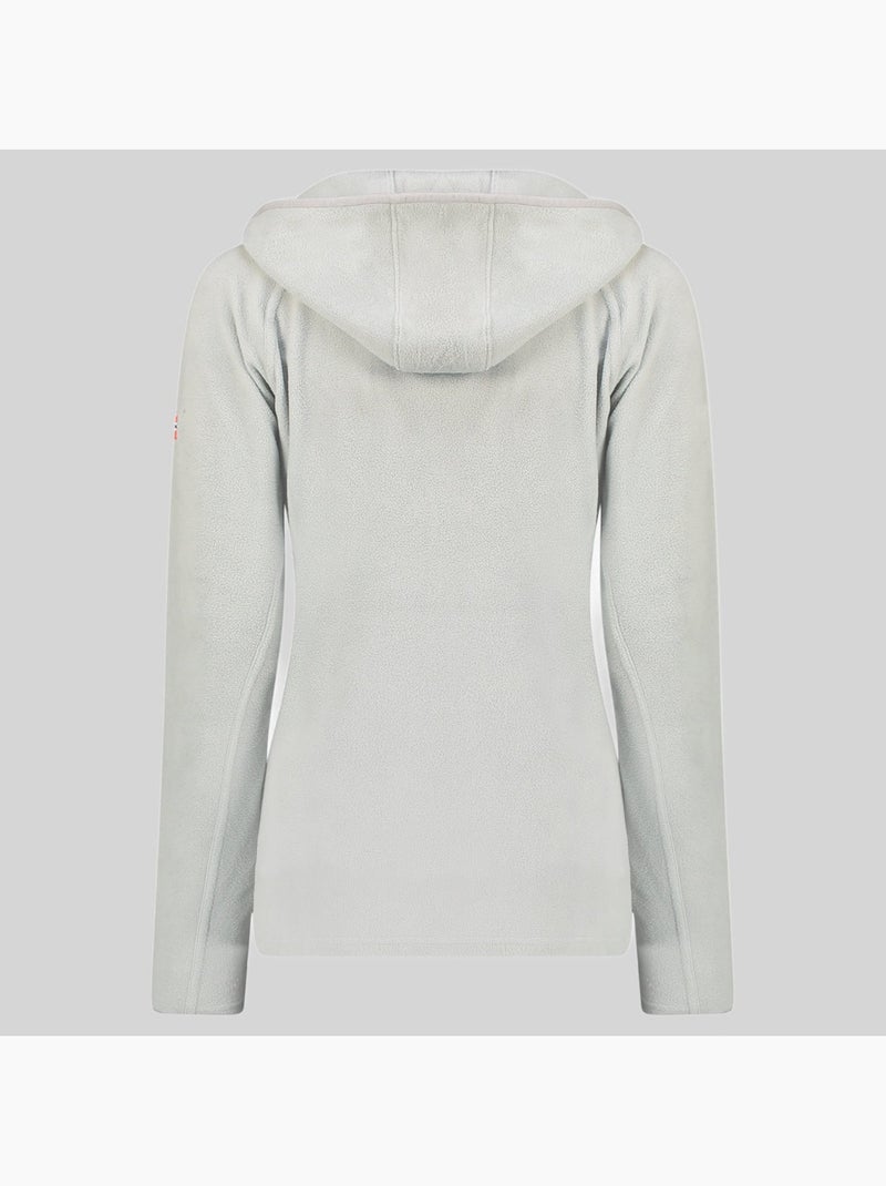 Giacca in pile con cappuccio tugood – geographical norway Grigio chiaro - Kiabi