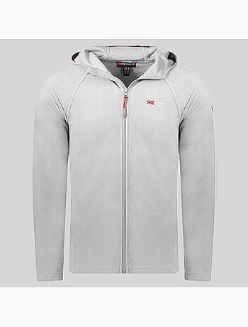 Giacca in pile con cappuccio tugood – geographical norway
