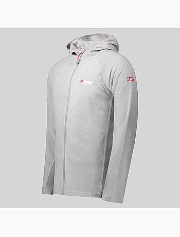 Giacca in pile con cappuccio tugood – geographical norway