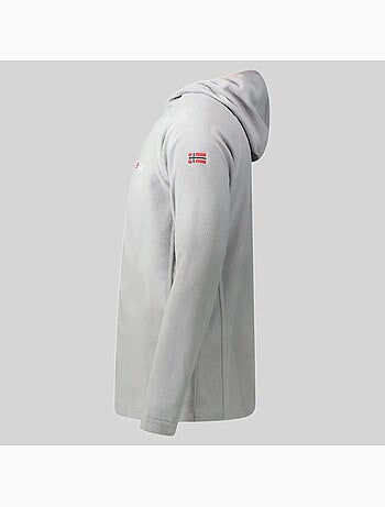 Giacca in pile con cappuccio tugood – geographical norway