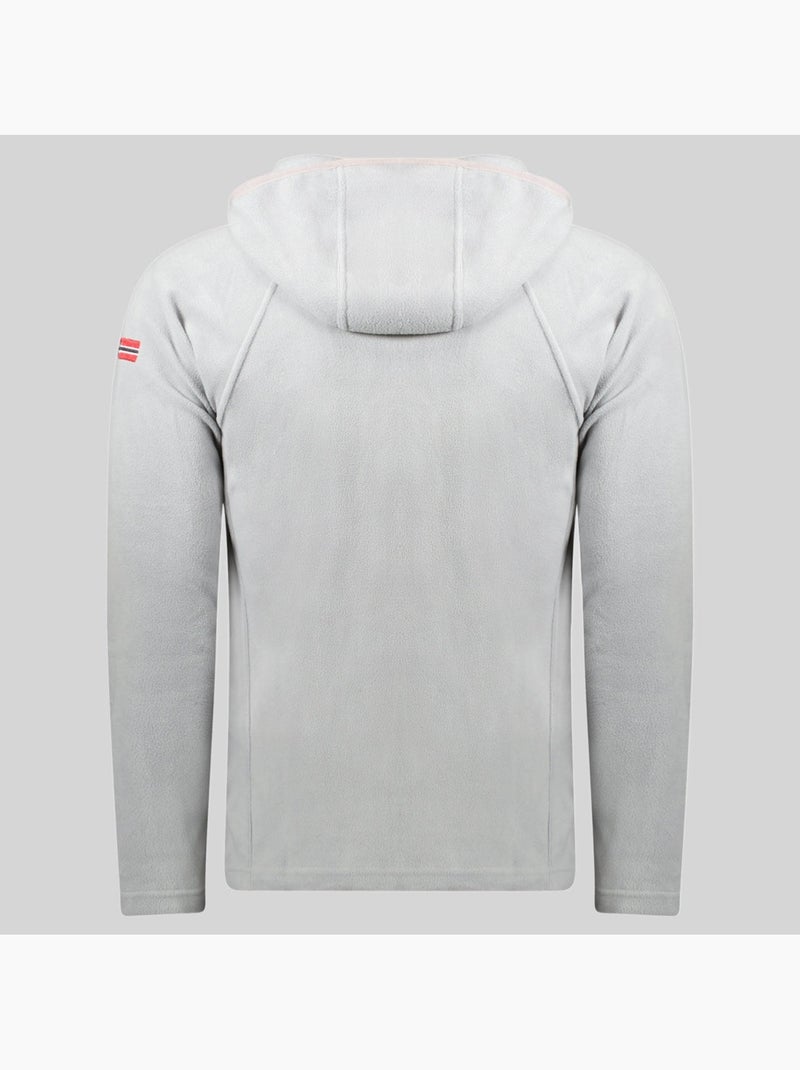 Giacca in pile con cappuccio tugood – geographical norway Grigio chiaro - Kiabi