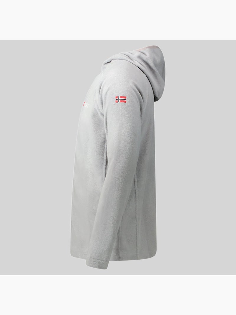 Giacca in pile con cappuccio tugood – geographical norway Grigio chiaro - Kiabi