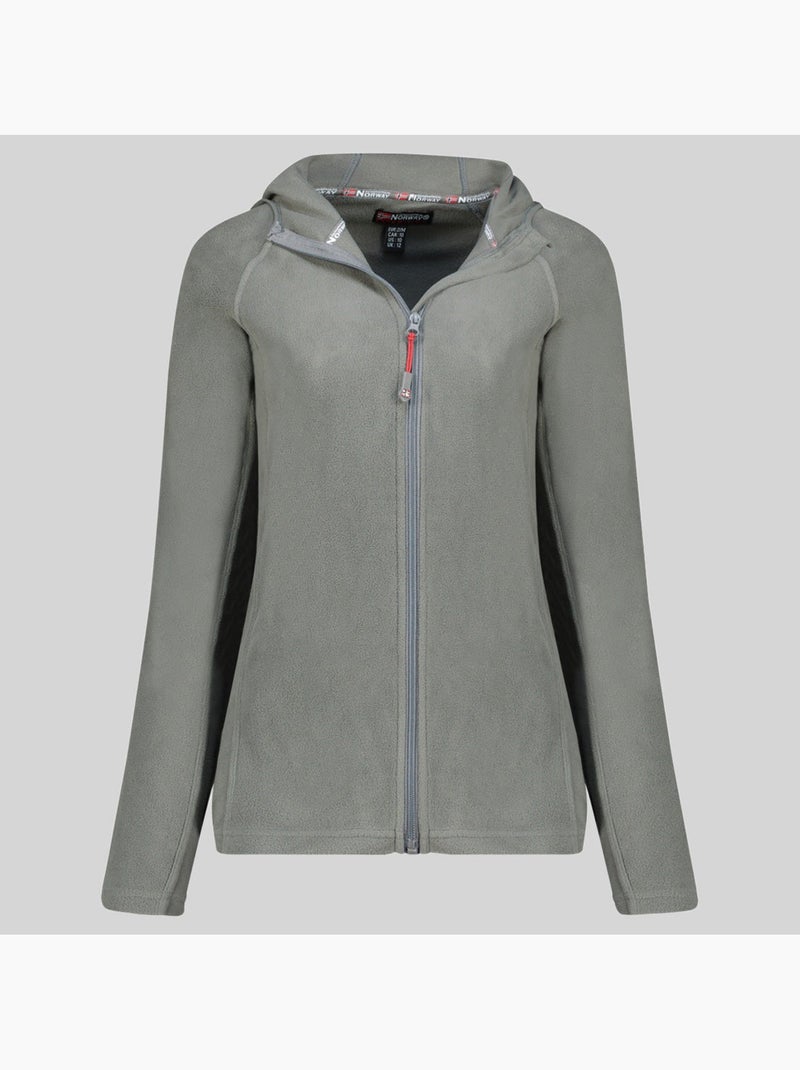 Giacca in pile con cappuccio tugood – geographical norway Grigio scuro - Kiabi